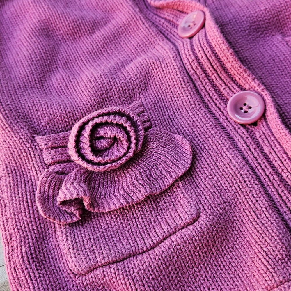 M, Skyr, Cardigan With Roses & Ruffles - Picture 3 of 6